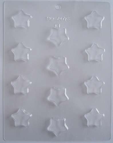 Flat Stars Chocolate Mould